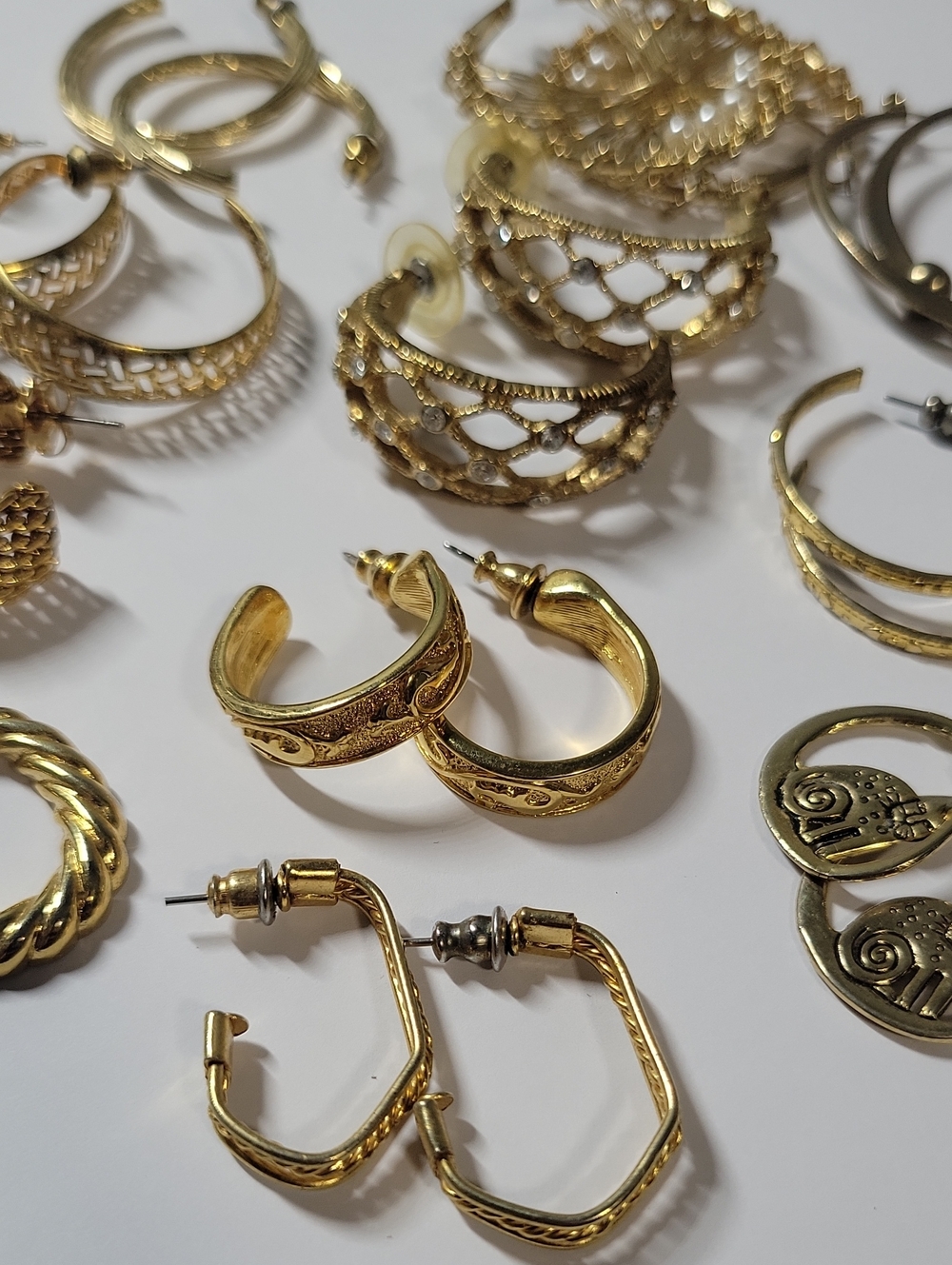Gold Tone Hoop Earring Collection - Classic Gold Tone Hoops
